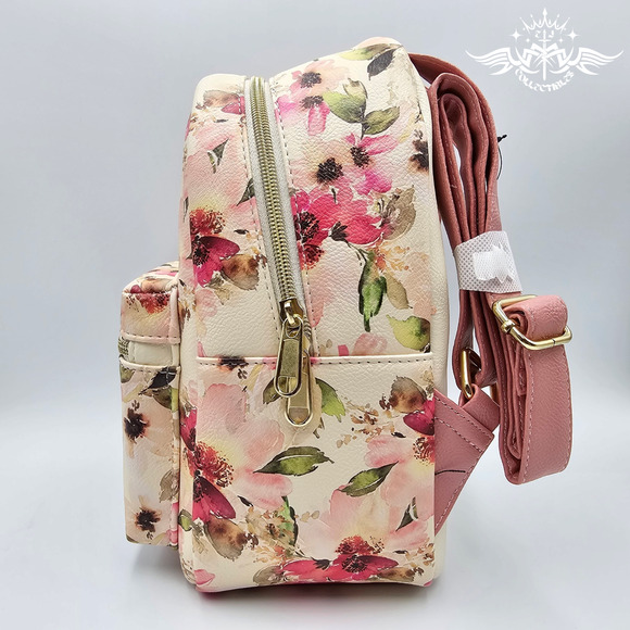 Loungefly Disney Princess Floral Sketch Pink Mini Backpack Bag New main image 4